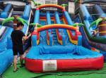 customized commercial kids bounce house parks backyard water slide adults pool