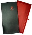 Black and Red Drawer Keepsake Gift Boxes for Men's Tie , logo shining