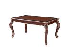 French Paint Rectangular Marble Wood Dining Table