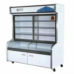 Upright Glass Door Freezer Direct Cooling Refrigerate Preserve Cabinet