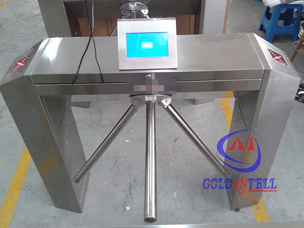 Spanish canime Stainless steel full automatic ticket machine barcode tripod turnstile for famous scenic spots