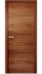 Walnut Veneer Laminated Glass MDF Interior Doors For Hospital Standard Size