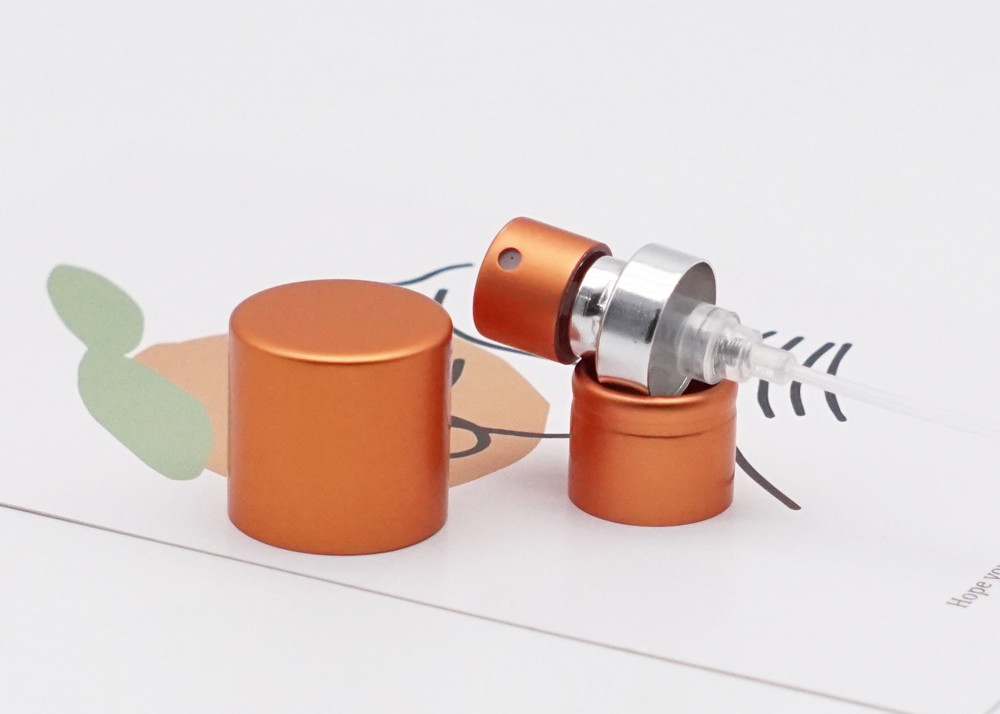 Aluminum Bottle Perfume Crimp Pump Mist Spray Fea 15mm With Collar