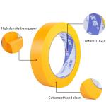 Orange Color Home Decoration Yellow Paper Washi Tape Manufacturer
