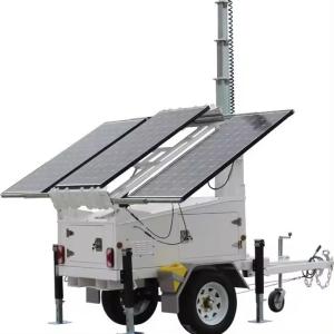 Wholesale Security System Hybrid Solar Light Tower CCTV Camera Trailer Price from china suppliers