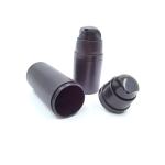 Black Matted Face Cream Container Airless Plastic Bottle 100ml 80ml 50ml