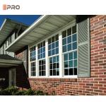 Customized Aluminium Double Top Hung Window Opener American Sash Windows