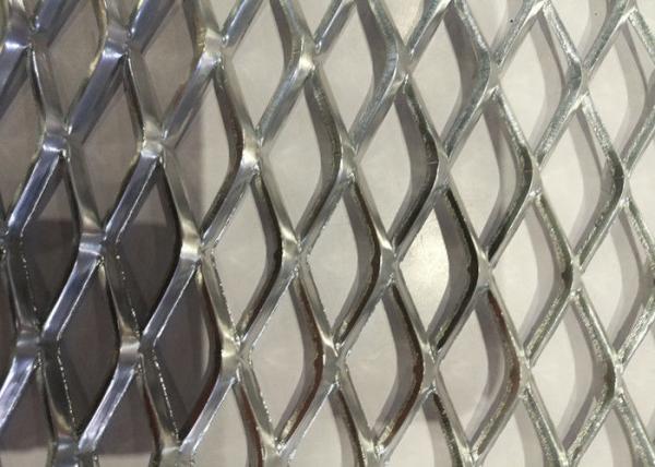 Outdoor Decoration Expanded Wire Mesh Aluminium 0.5mm-15mm Thickness Diamond