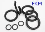 FKM Black Heat Resistant Quad Ring For Diesel Fuels , Rubber X Ring Seals