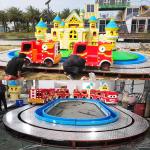 Kids Play Equipment Fire Fighting Ride With Beautiful Decorative House