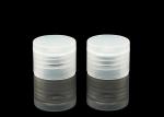 Small Cosmetic Bottle Caps , Clear Plastic Bottle Lids 18 / 410 20 / 410 Forsted