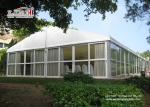 Transparent Marquee Tent With Solid Glass Wall For Promotion Show with Solid