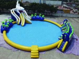 Wholesale Customized Design 20 meters Diameter Inflatable Shark Water Park for Sale from china suppliers