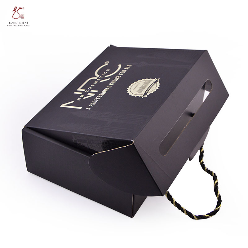 Empty Recyclable Mailer Corrugated Paper Box With Rope Handle