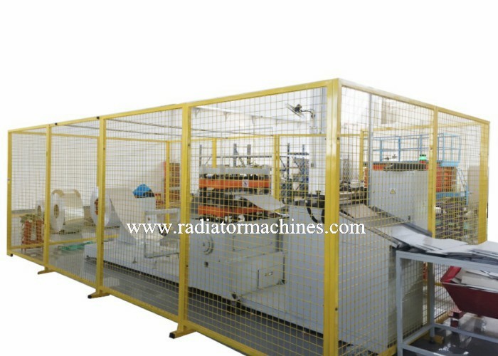 Stamping Aluminum Radiator Fin Machine 120 SPM Flat Fin Max 500mm Wide