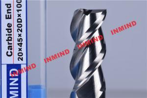Wholesale HRC55 HRC60 HRC65 Tialn Coated End Mills For Aluminum / Steel from china suppliers