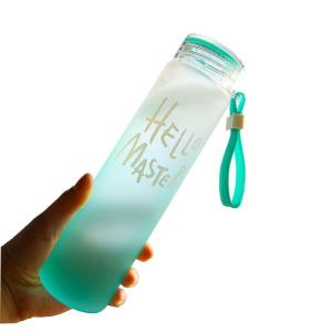 Wholesale Colorful Frosted 500ml Drink Bottle , Round Lightweight Insulated Drink Containers from china suppliers