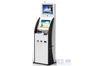 Wholesale 17 Inch Cold Rolled Steel Digital Kiosk Display With ID Scanner Card Issue Modules from china suppliers