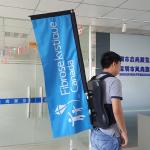 Backpack Polyester Outdoor Teardrop Flags Promotional Teardrop Banners Aluminum