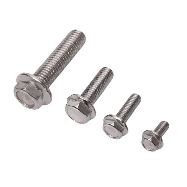 DIN Standard 304 Stainless Steel Anti-Slip Toothed Flange Screw with External
