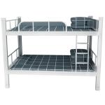 Apartment Steel Bunk Beds Metal Frame Customizable Size Style Contemporary