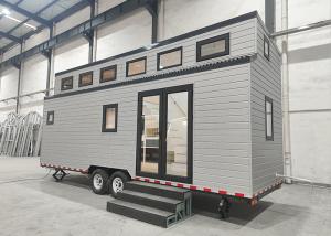 Wholesale Light Steel Prefab Tiny House With Metal PU Sandwich Panel Wall And Trailer from china suppliers