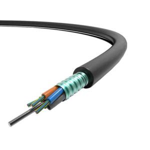 Wholesale Outdoor 4 Core Fiber Optic Cable SM 9/125um (G.652.D) Armoured With Steel Wire from china suppliers