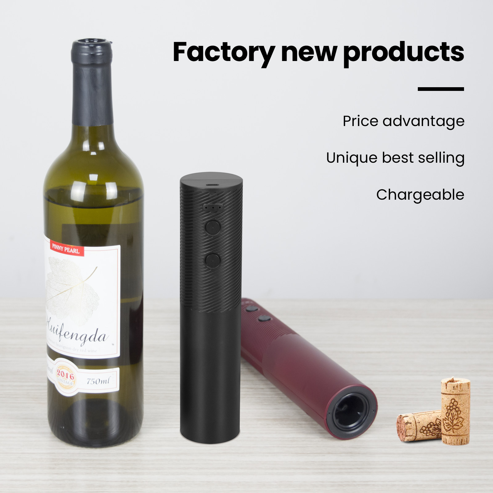 Type C Rechargeable Electric Bottle Opener Open 40-50 Bottles 3 Hours Charge