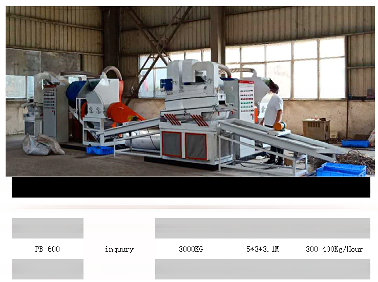 Scrap Copper Wire Recycling Machine Cable Granulator Machine with 99% Separation Rate