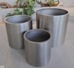 Drainage Metal Planter Pots Rust Resistant For Indoor And Outdoor