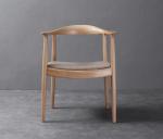 PU Leather Seat Wooden Dining Chair W61*D55*H76CM for Modern Nordic Design