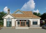 Light Steel Frame Prefab Homes Luxury Villa Single Storey Modern with Classical
