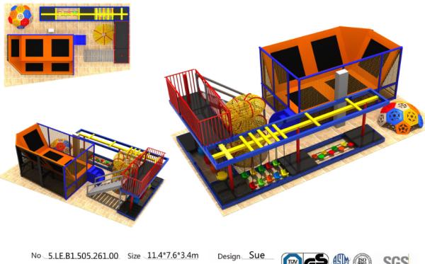 86M2 Cchinese Gymnastic Trampoline/ Soft Outdoor Trampoline Park/ Indoor Funny