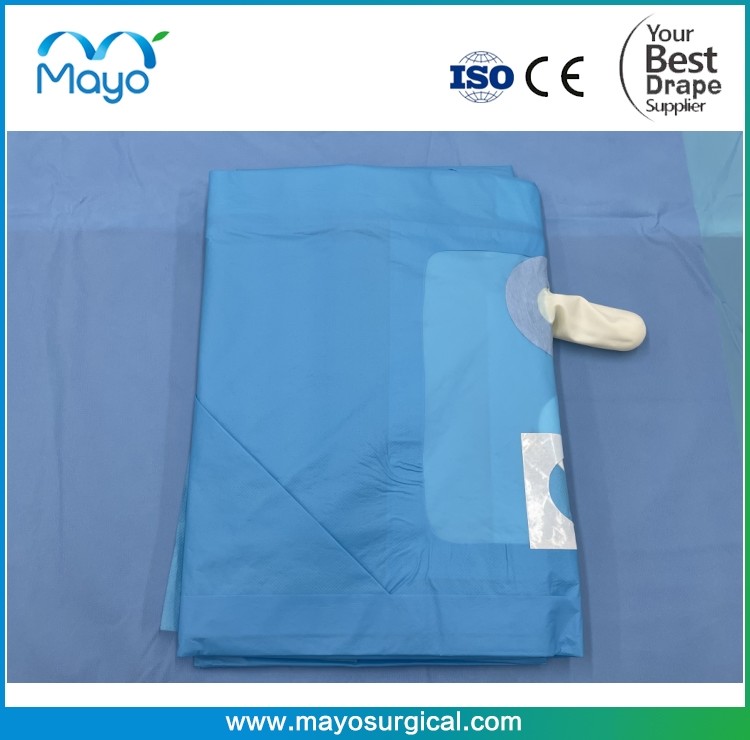 Medical Consumable Disposable Urology Surgical TUR Drape With Rubber Finger Cot