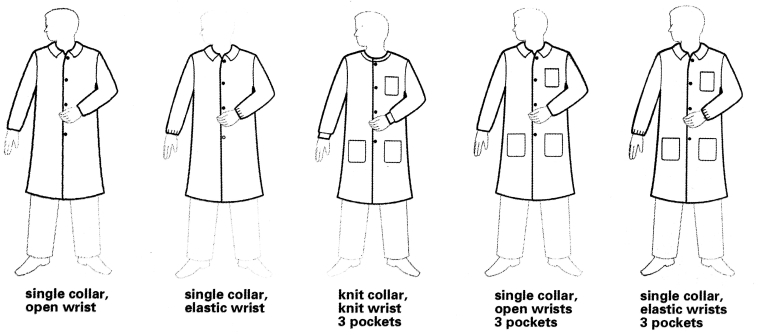 OEM Hospital Scrub Suit , Disposable Dental Lab Jackets Knit Collar