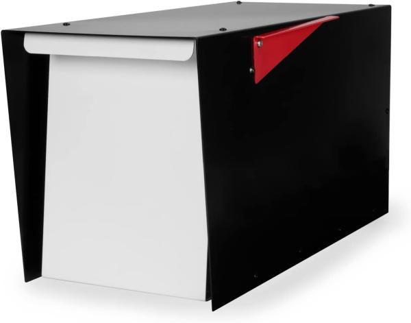 Outdoor Post Mount Aluminum Mailbox with Welded Construction and Anti-Rust