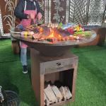 Heavy Duty 50cm Corten Grill Rusty 120kg Outdoor Barbeque Pit