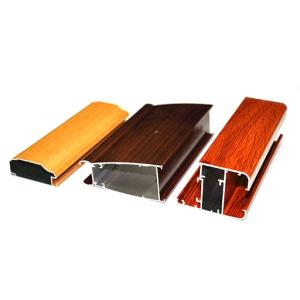Wholesale 5.8-7.0m 6063 T5 Wood Finish Aluminium Profiles For Windows Doors from china suppliers