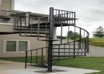 Exterior Space Saving Spiral Staircase , Decorative Spiral Staircase No Welding