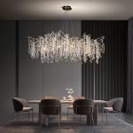 Modern Commercial Chandeliers Lighting Indoor Crystal Glass Pendant Lamp