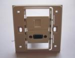 Fashion White Color 86 Wall Socket RJ45 VGA PC Panel For Home Hotel Universal