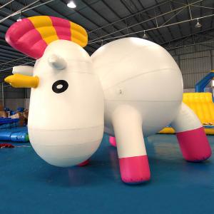 Wholesale Anti - UV Material Standing Inflatable Unicorn Cartoon For Swimming Pool from china suppliers