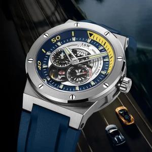 Wholesale I&W Japan Movement Automatic Watch Sapphire HD Luminous 50m Waterproof from china suppliers