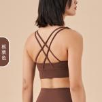 DOUBLE-SIDED BRUSHED CROSS BACK SPORTS UNDERWEAR SHOCK-PROOF PUSH-UP YOGA SPORTS
