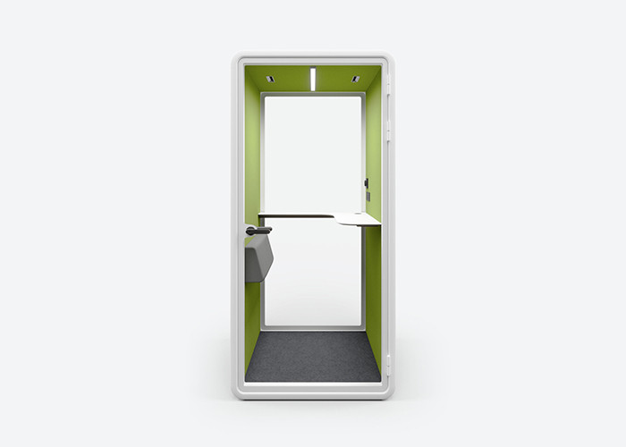 Clear glass 10mm laminated glass indoor acoustic booth silent cabin phone booth for single person
