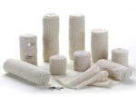 Disposable Medical Bandage Natural Color Elastic Crepe Bandage, cotton, spandex