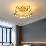 LED Nordic Modern Stepless Dimming Fan Lamp For Bedroom Dning Living Room
