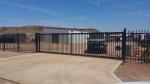Black Rustproof Tubular Fence Panels , 2.1m High Tubular Security Fencing