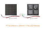 P7.62 244mm x 244mm indoor full color LED display Module 1/16 Scan