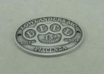 Customized 2D Souvenir Badges Standard Antique Silver Die Casting Metal Badge